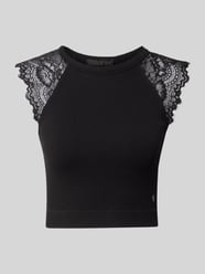 Crop Top mit Spitzenbesatz Modell 'MILLIE' von GUESS - 29