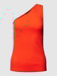 Tanktop met one shoulder-band, model 'Simone' van Soaked in Luxury Rood - 9