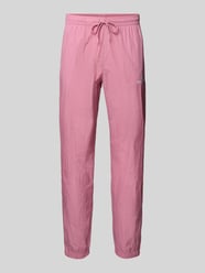 Straight fit stoffen broek met logo-stitching model 'Nayla' van Sergio Tacchini Fuchsia - 11