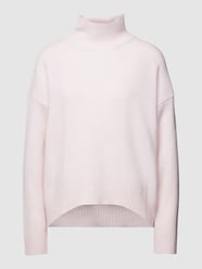 Sweter z dzianiny z golfem model ‘Fornovo’ od MaxMara Leisure Różowy - 46