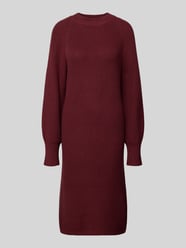 Soepele gebreide jurk van katoenmix van s.Oliver RED LABEL Bordeaux - 9