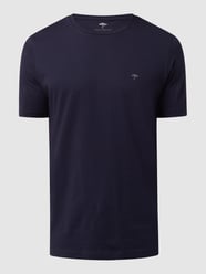 T-shirt van biologisch katoen  van Fynch-Hatton Blauw / turquoise - 19