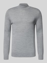 Gebreide pullover van een mix van merinowol met opstaande kraag van Christian Berg Men - 26