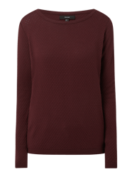 Pullover aus Bio-Baumwolle Modell 'Care' von Vero Moda Bordeaux - 8