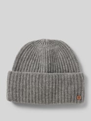 Czapka beanie z detalem z logo od Fraas - 8