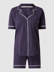 Pyjama aus Baumwoll-Viskose-Mix von DKNY Blau - 14