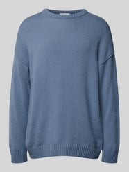 Sweter z dzianiny krój loose fit z dodatkiem wełny model „MALIO” od DRYKORN - 11