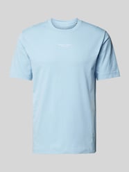 T-Shirt mit Label-Print von Marc O'Polo Blau - 19