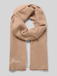 Schal mit Logo-Schriftzug Modell 'Joely_2.0_60*190' von BOSS Orange Beige - 28