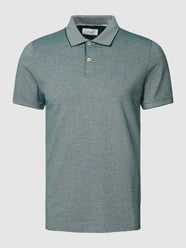 Poloshirt mit Polokragen Modell 'Birdseye' von s.Oliver RED LABEL Türkis - 28
