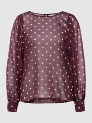 Blouse met all-over motief, model 'Simi' van Kaffe Rood - 24