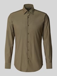 Slim fit zakelijk overhemd met kentkraag, model 'HANK' van BOSS - 26