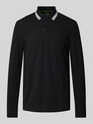 Regular fit poloshirt met labelstitching van BOSS Green Grijs / zwart - 13