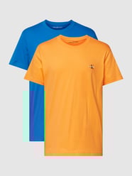 T-Shirt im unifarbenen Design Modell 'MONOGRAM' im 2er-Pack von Calvin Klein Jeans Orange - 4