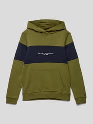 Hoodie mit Label-Stitching von Tommy Hilfiger Teens Grün - 45