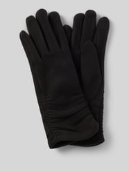 Handschuhe aus elastischem Material-Mix mit Raffungen von EEM - 41
