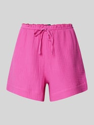 Flared Shorts mit Strukturmuster Modell 'Gauze' von Gina Tricot Pink - 28