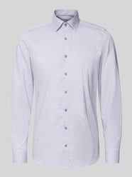 Slim Fit Businesshemd aus Baumwoll-Mix mit Kentkragen von OLYMP Level 5 - 6