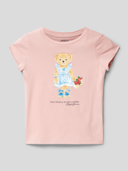 T-Shirt mit Rundhalsausschnitt Modell 'BEAR' von Polo Ralph Lauren Kids Orange - 10