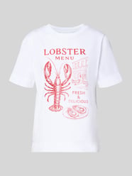 T-shirt met motiefprint van Rich & Royal - 12
