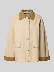 Regular Fit T-Shirt mit Umlegekragen Modell 'BETANNI' von b.young Beige - 1