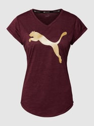 T-Shirt mit Logo-Print von PUMA PERFORMANCE Bordeaux - 4