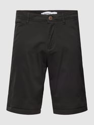 Korte broek met steekzakken opzij, model 'BOWIE' van Jack & Jones Grijs / zwart - 46