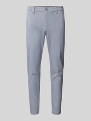 Slim fit stoffen broek met riemlussen, model 'MARK' van Only & Sons - 3