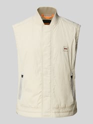 Relaxed Fit Outdoor-Weste mit verdecktem Reißverschluss von BOSS Orange Beige - 8