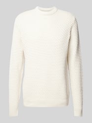 Strickpullover mit Strukturmuster Modell 'Karl' von Casual Friday Beige - 7