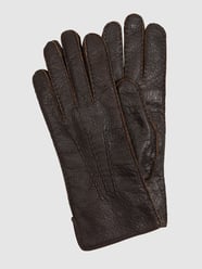 Handschuhe aus Peccaryleder von Weikert-Handschuhe Braun - 26