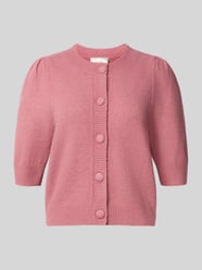 Gebreide cardigan met 1/2-mouwen, model 'Trudy' van Neo Noir Fuchsia - 31