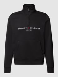 Sweatshirt met labelstitching van Tommy Hilfiger Zwart - 26
