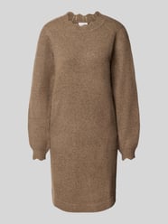 Strickkleid mit Rundhalsausschnitt Modell 'NIKOLINA' von VILA Beige - 1