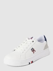 Sneakers met labelprints, model 'KAREEM' van T.Hilfiger Kids Shoes Wit - 47