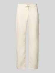 regular fit linnen broek met elastische band van GANT - 38