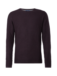 Strickpullover mit strukturiertem Streifenmuster von Tom Tailor Lila - 5