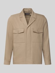 Regular Fit Hemdjacke aus Leinen-Viskose-Mix von Marc O'Polo Beige - 15
