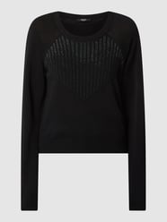 Pullover met siersteentjes  van LIU JO SPORT Zwart - 21