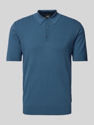 Slim Fit Poloshirt mit Knopfleiste Modell 'NUPE' von Cinque Blau - 13