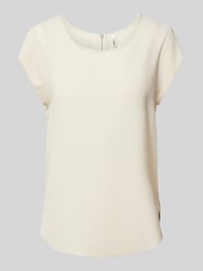 Loose fit blouse met korte mouwen in crêpelook, model 'VIC' van Only - 8