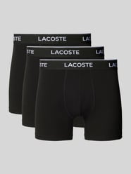 Trunks mit Label-Bund im 3er-Pack von Lacoste Schwarz - 1