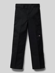 Stoffhose mit Label-Detail von Dickies Schwarz - 8