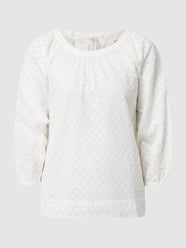 Blouseshirt van broderie anglaise  van s.Oliver RED LABEL Wit - 38