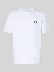 T-shirt o kroju regular fit z nadrukiem z logo model 'Bobby' od Wood Wood - 8