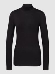 Shirt met lange mouwen en effectgaren, model 'Lurex' van s.Oliver RED LABEL Grijs / zwart - 15
