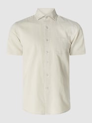 Slim Fit Leinenhemd von Bruun & Stengade Weiß - 32