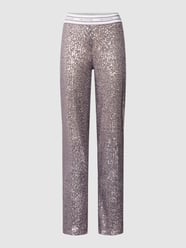 Hose mit Paillettenbesatz Modell 'Alice' von Cambio Lila - 11