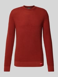 Gebreide pullover met ronde hals van Superdry Oranje - 31