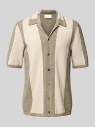 Regular Fit Freizeithemd mit Reverskragen von Profuomo Beige - 11